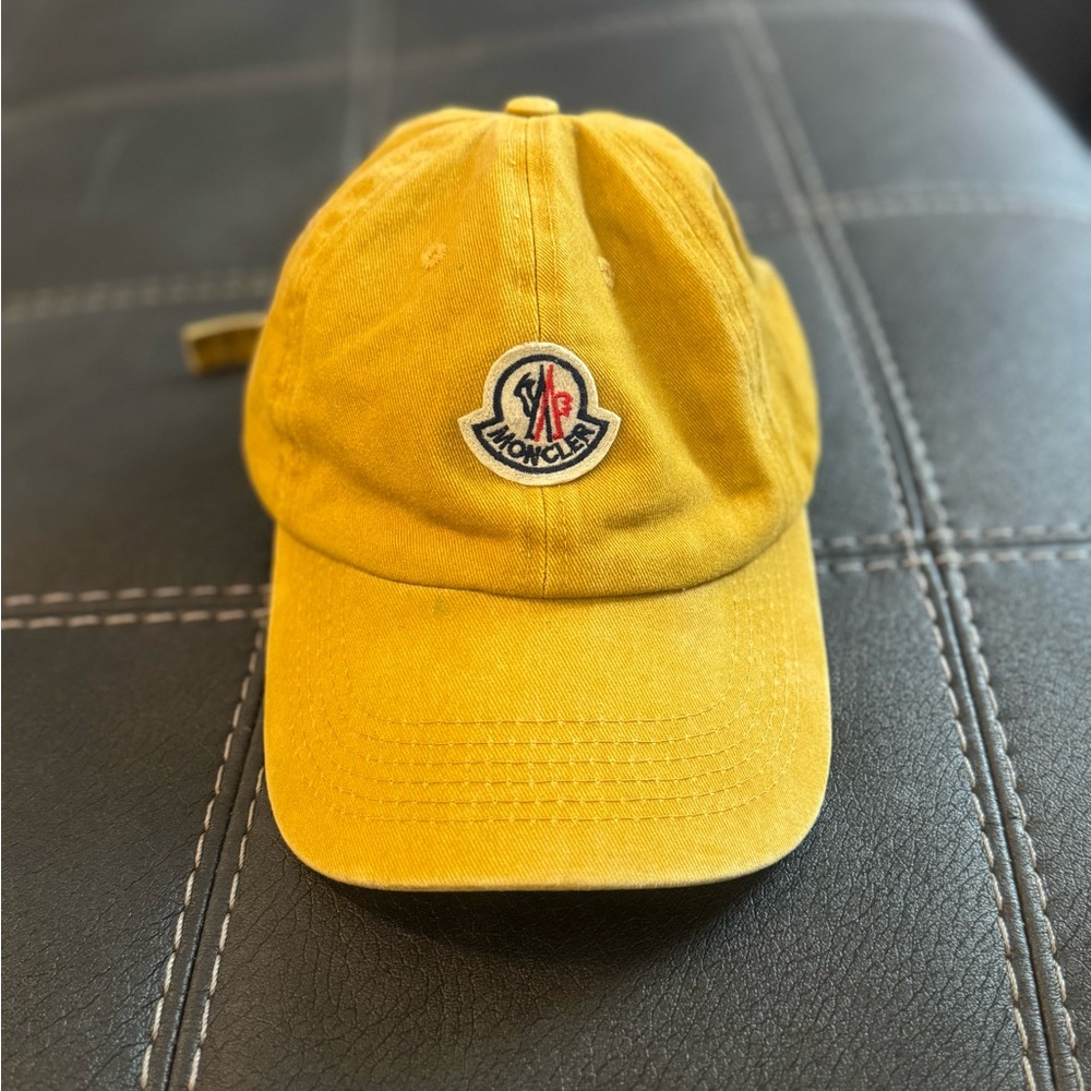 Moncler Mustard Yellow Baseball Cap